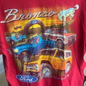 Ford Bronco Red Short Sleeve Tee